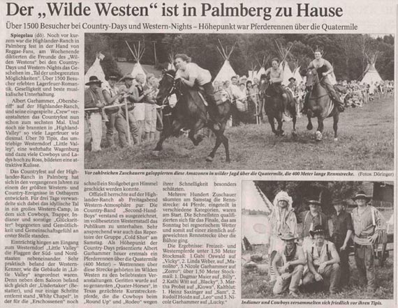 Highlander Ranch - Country Days & Western Nights in Spiegelau im Bayerischen Wald